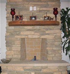 Eldorado Stone fireplace - Click here for larger view