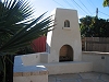 Outdoor Spanish Style Fireplace, Barbecue and Refrigerator - Click here for larger view
