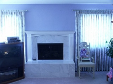 Marble fireplace - Click here for larger view