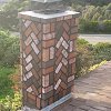Custom Masonry Brick Chimney - diagonal brick pattern