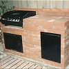 Basic Custom Masonry Outdoor BBQ - Brick