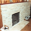 Stone Face Fireplace -