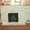 Stone Face Fireplace -
