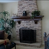 Stone Face Fireplace -