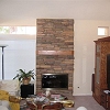 Stone Face Fireplace -