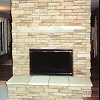 Stone Face Fireplace -