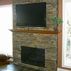 Stone Face Fireplace - True Stone Natural Sunset