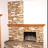 Stone Face Fireplace -