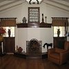 Spanish Style Plaster Fireplace
