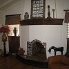 Spanish Style Plaster Fireplace