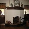 Spanish Style Plaster Fireplace