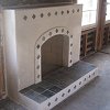 Spanish Style Plaster Fireplace