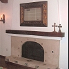 Spanish Style Plaster Fireplace