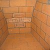 Tiles incorporated into firebox